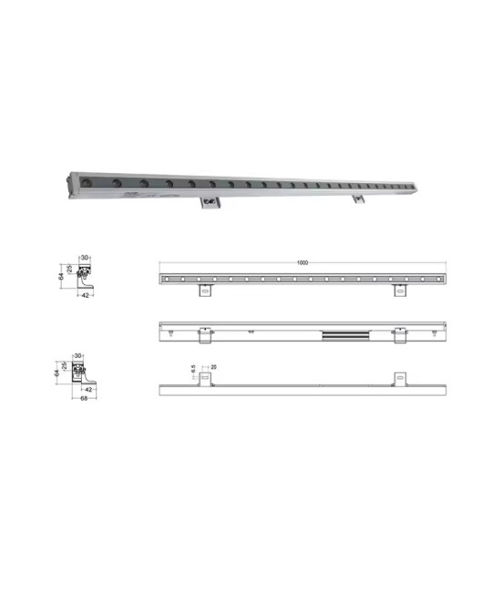 MMKLED 24W 36W DMX Wall Washer RGBW Outdoor LED Wall Washer Lighting