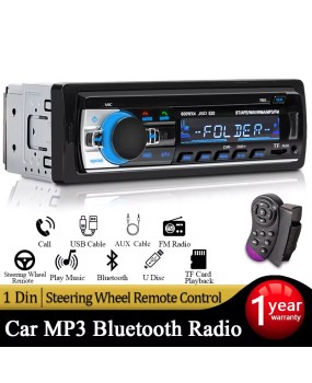 Car Radio 1 din Stereo Multimedia MP3 Player Digital Bluetooth FM ISO Power Aux Input USB Bluetooth Universal Autoradio