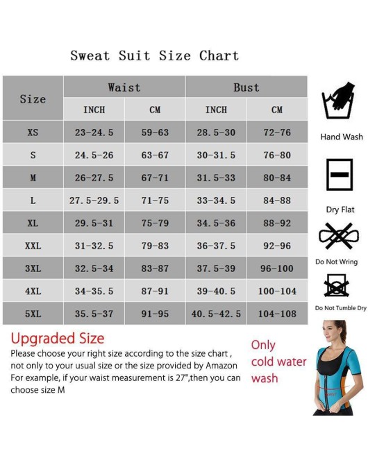 Women Sauna Body Shaper Sweat Suit Sleeve Spa Cami Hot Neoprene Slimming Workout Vest Waist Trainer Top