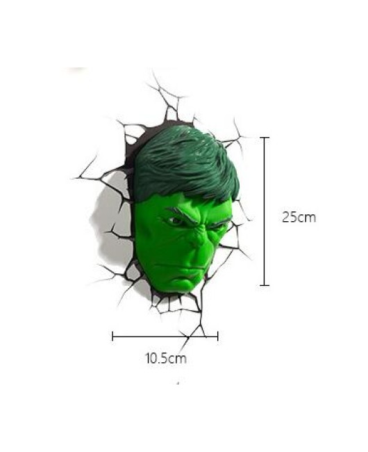 Hulk head wall lamp Avengers LED 3D night light 