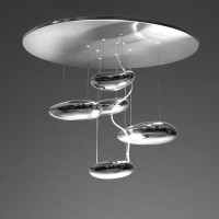 Italy Artemide mercury led designer villa duplex building chandelier sitting room mercury goose soft stone ceiling lamp