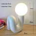 Postmodern Retro Resin Desk Lamp Fashionable Atmosphere Bedroom Bedside Table Lamp Glass Ornament Desk Lamp Artistic Desk Lamp