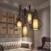 LED Big Nobles Modern Pendant Lamps White Black Bird Cage Hanging Pendant Lights Fixture LED Big Nobles Modern Pendant Lamps White Black Bird Cage Hanging Pendant Lights Fixture