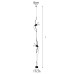 Flos Italian living room bedroom bedside lamp sofa corner decoration LED pendant light E27 3.5m height adjustable
