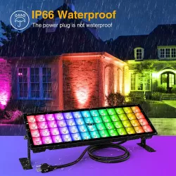 LED floodlight RGBCW spotlight house villa bridge garden billboard wall washing light with remote control AC85-265V