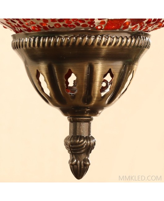 2022 New Type stained glass lamp turkish lamp mosaic moroccan of colored glass bedside lamp