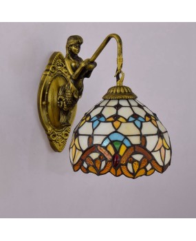 Europa Tiffany Art Colored Glass Living Room Dining Room Bedroom Bar Clubhouse Corridor Baroque Beauty Wall Light