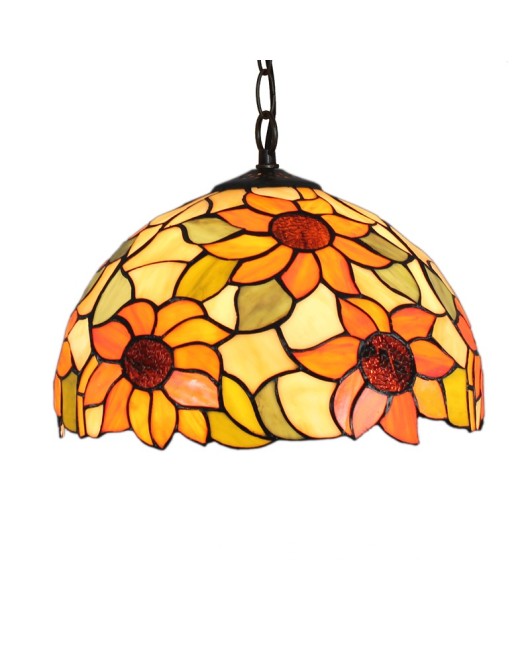 Europa Light Luxury Light Tiffany Colored Glass Vintage Restaurant Pendant Light Bar Club Countryside 30CM Art Lighting