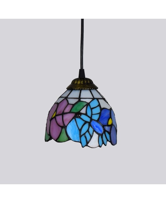 15CM European style Tiffany colored glass retro countryside bird personalized decoration bar counter small pendant light American style light