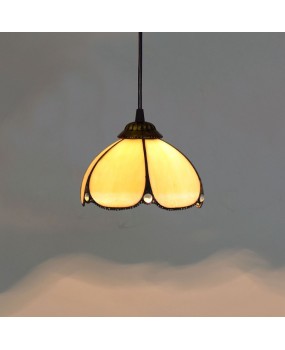 20CM8 inch Euro Tiffany minimalist Mediterranean warm yellow corridor balcony pendant light