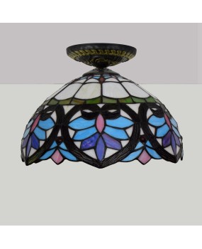 30CM Europa Tiffany Blue Love Colored Glass Restaurant Bedroom Corridor Bathroom Glass Ceiling Light