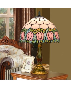 Europa Tiffany Colored Glass Living Room Dining Room Bedroom Bedhead Desk Lamp Bar Club Decorative Lighting Countryside