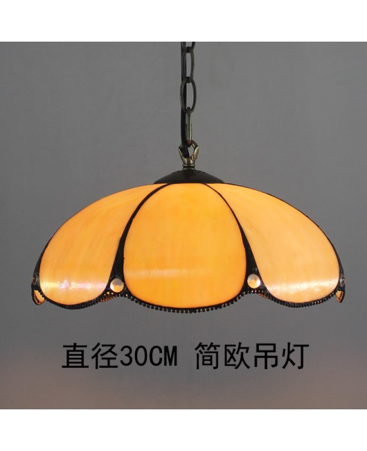 Europa Tiffany Vintage Colored Glass Restaurant Chandelier Bar Clubhouse Internet Cafe Countryside Bedroom Yang Desk Lamp