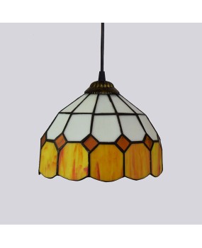 20CM Europa Tiffany Yellow Mediterranean minimalist restaurant, coffee shop, internet cafe, hotpot restaurant, pendant light, colored glass