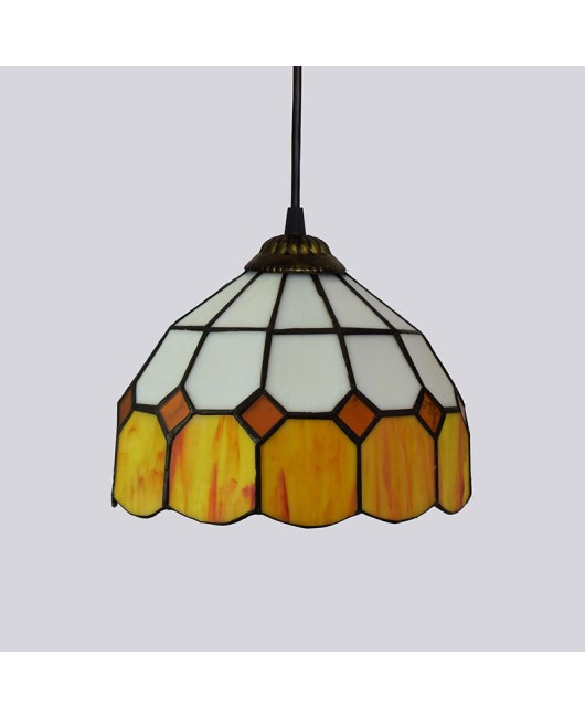 20CM Europa Tiffany Yellow Mediterranean minimalist restaurant, coffee shop, internet cafe, hotpot restaurant, pendant light, colored glass