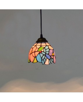 15CM European style Tiffany colored glass retro countryside bird personalized decoration bar counter small pendant light American style light