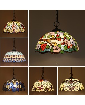 Cross border exclusive 16 inch European style pendant light bedroom study restaurant farmhouse restaurant hotpot restaurant grilled fish booth Vanni