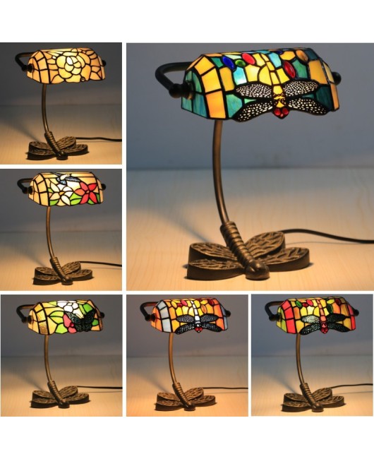 Cross border foreign trade: United States, Japan, France, United Kingdom, Germany, Spain, Netherlands, Creative Small Desk Lamp, Tiffany Bank Lamp