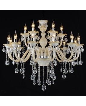 European style living room crystal chandelier, simple modern dining room bedroom lamp, villa duplex building, hotel candle lighting wholesale