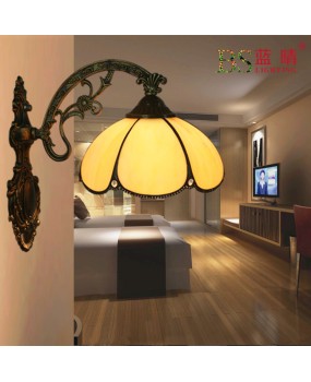 Cross border Tiffany wall lamp Tiffany wall lamp American minimalist bedroom bedside staircase balcony wall lamp