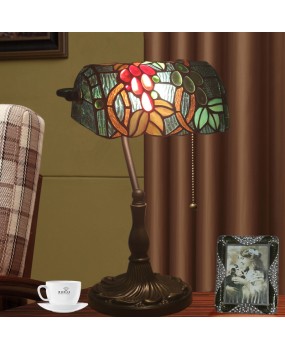 Cross border Tiffany desk lamp, bedroom headboard, retro nostalgic luxury bank lamp, bar counter, booth, desk, creative