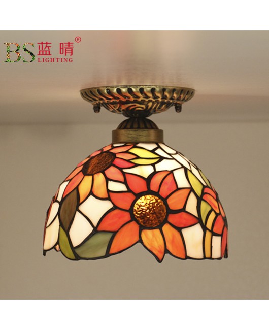 Cross border Di European style ceiling light retro creative corridor bay window balcony staircase foyer LED ceiling light