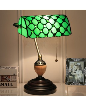 Cross border foreign trade Le Yi Tiffany Bank lamp United States Canada Mexico United Kingdom France Germany desk lamp