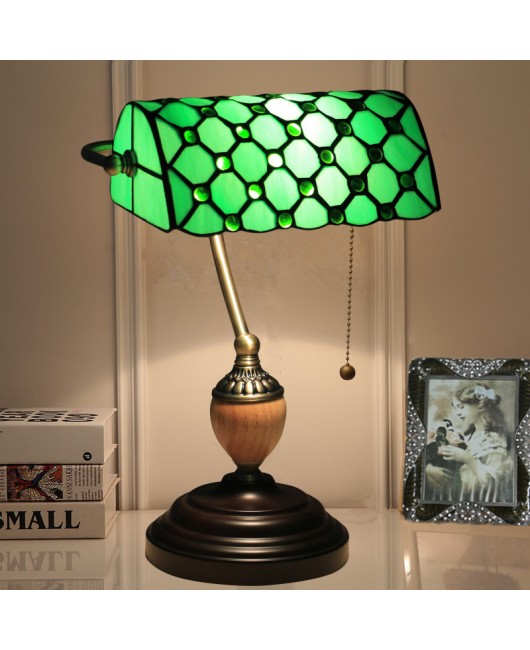 Cross border foreign trade Le Yi Tiffany Bank lamp United States Canada Mexico United Kingdom France Germany desk lamp