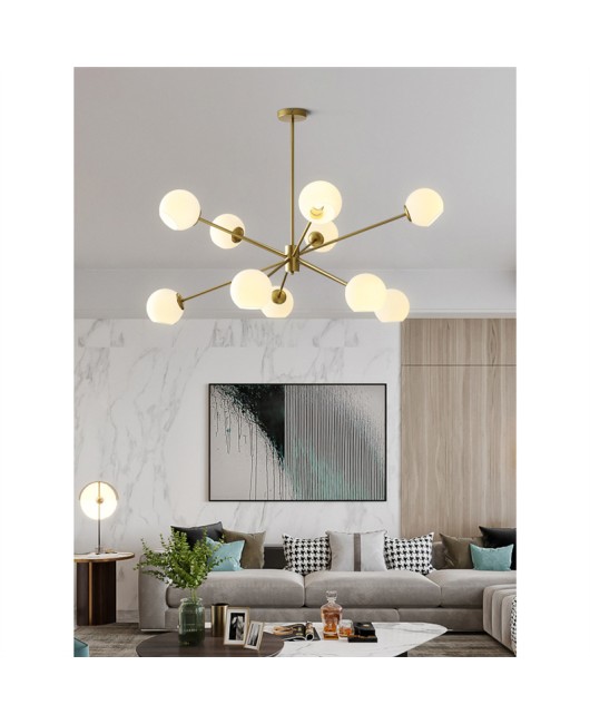 Medieval living room pendant light luxury designer Wabi Sabi style bedroom dining room light Nordic art creative magic bean molecular light