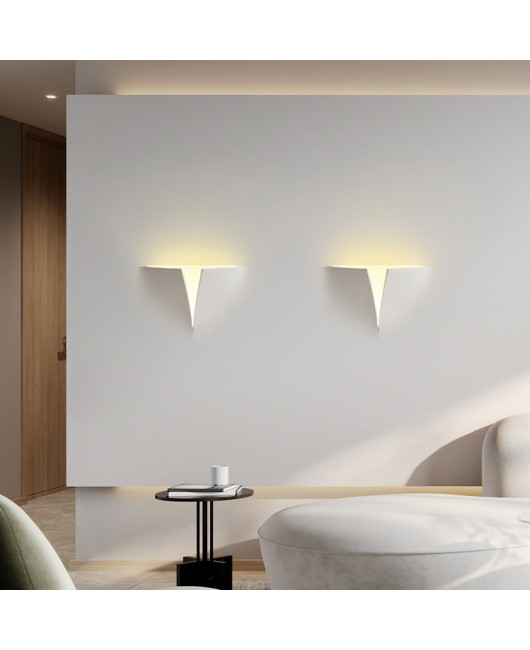 Internet famous gypsum lamp embedded with frameless creative centerless lamp, living room, bedroom, corridor, commercial and household wall lamp