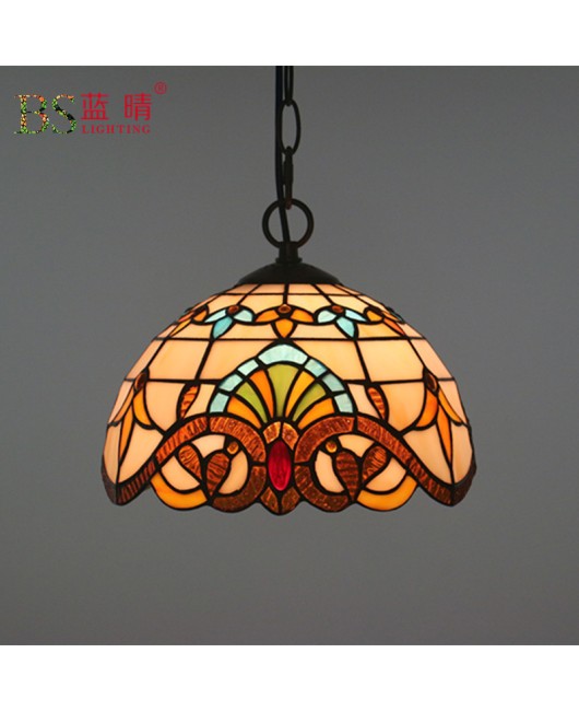 Cross border European retro style pendant light bedroom restaurant light bar coffee shop creative Baroque booth bar counter pendant light