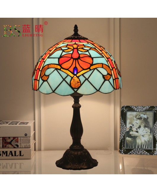 Cross border UK, Spain, Argentina, Italy, European style desk lamp, bedroom, bedside lamp, retro creative, Mediterranean sea breeze