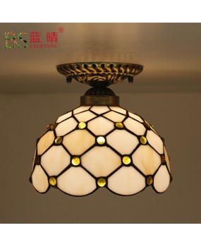 Cross border European style ceiling light, American style minimalist retro creative corridor, balcony, foyer LED ceiling light fixture