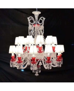 Jianou Crystal Chandelier, European Creative and Atmospheric Restaurant Bedroom Chandelier, Villa Duplex Building Lamp, Hall Staircase Lamp