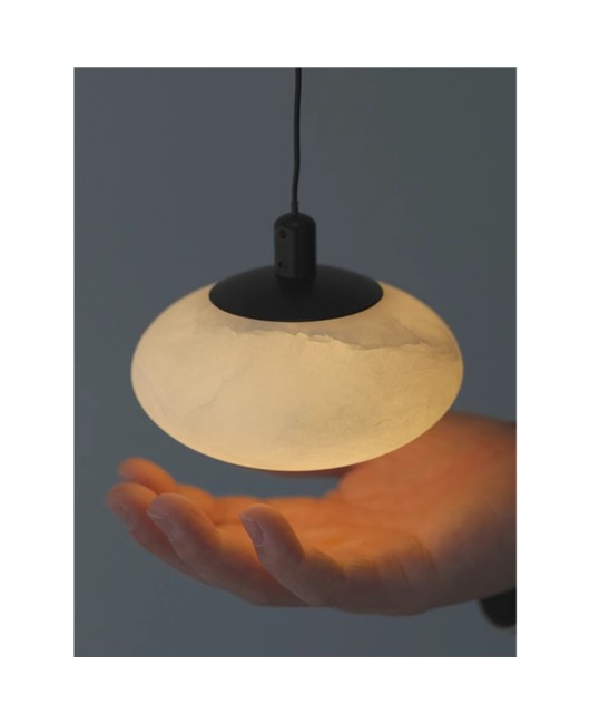 Cloud stone bedroom bedside pendant light, retro staircase lighting fixture, antique bar counter lifting hanging line light, Italian minimalist lighting fixture