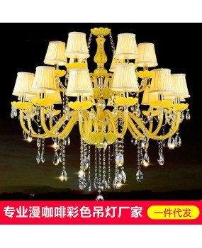 European style living room, dining room, candles, crystal chandeliers, internet cafes, KTV hotels, guest rooms, dining bars, decorative lighting fixtures, spot wholesale