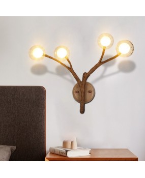 Nordic Creative Tree Branch Lighting Personalized Living Room TV Background Wall Light Modern Minimalist Bedroom Molecular Branch Wall Light