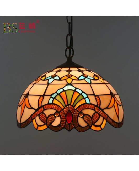 Cross border European retro style pendant light bedroom restaurant light bar coffee shop creative Baroque booth bar counter pendant light