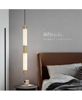 Cloud stone pendant light modern new Chinese style light luxury long line bedroom headboard pendant light aisle bar Taipei European minimalist small pendant light