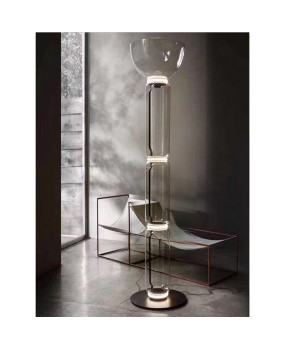 Italian Milan designer Nordic minimalist glass floor lamp, living room sofa, bedroom headboard, model room table lamp