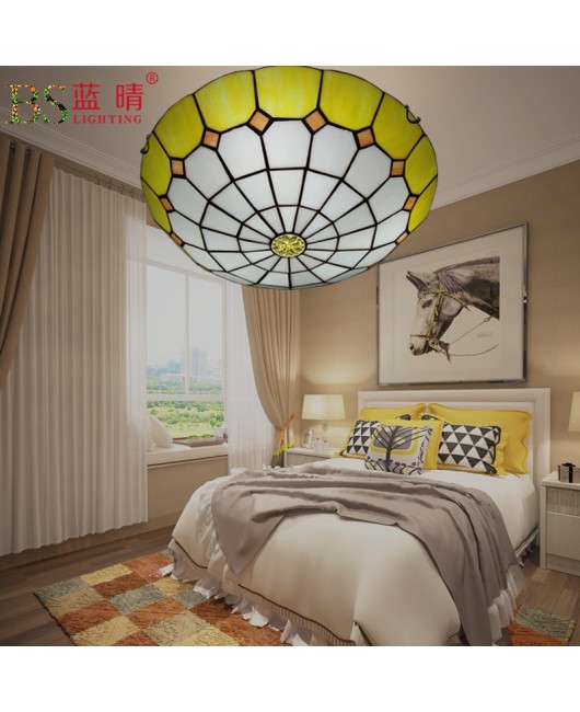 Cross border Mediterranean ceiling light European retro creative living room bedroom study dining room balcony hallway entrance light