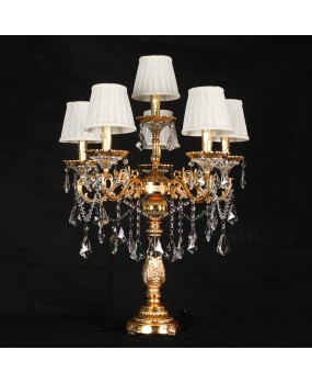 European style living room, dining room, golden desk lamp, creative bedroom, study room, crystal lamp, luxurious villa, hotel decoration, zinc alloy