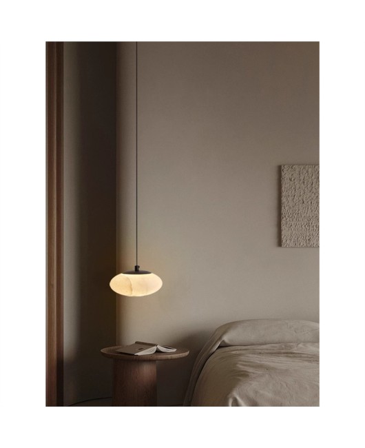 Cloud stone bedroom bedside pendant light, retro staircase lighting fixture, antique bar counter lifting hanging line light, Italian minimalist lighting fixture