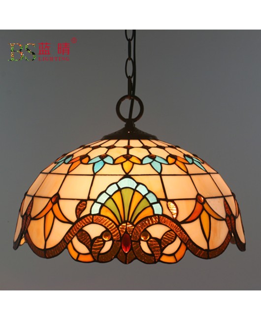 Cross border European retro style pendant light bedroom restaurant light bar coffee shop creative Baroque booth bar counter pendant light