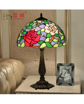 Cross border Tiffany table lamp, living room sofa, coffee table lamp, hotel guest room, Vanni