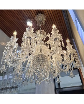 French luxury villa duplex crystal lamp, European style pendant lamp, living room lamp, grand dining room bedroom lamp, pendant lamp