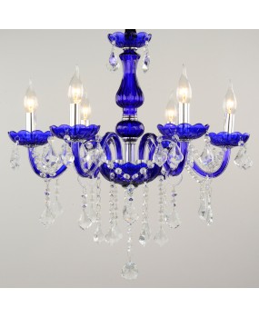 European colored crystal lights, living room and bedroom lights, Mediterranean blue pendant lights, internet cafes, hotels, clothing stores, decorative lighting fixtures