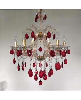 European style living room lights, dining room crystal chandeliers, bedrooms, wedding rooms, festive halls, red chandeliers, KTV private rooms, creative lights