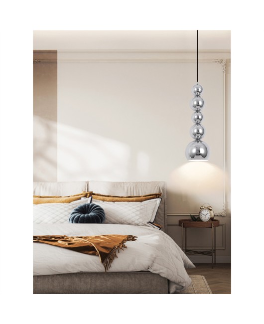 Bedroom bedside pendant lamp, Bauhaus medieval creative gourd lamp designer, internet famous Nordic restaurant mirror long line lamp