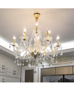 Living room crystal lights, European restaurant lights, bedroom candles, pendant lights, creative home furnishings, villas, hotels, engineering lighting, wholesale